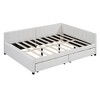 Whisen Classic Design Full Size Upholstered Daybed with Trundle - 3 of 4