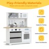 Garvee Kids Kitchen Playset, Wooden Kitchen Toy Playset with Stove, Oven, Sink and Accessories, Pretend Play Kitchen with 2 Fabric Drawers, White - 3 of 4