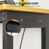 60" Heavy Duty Adjustable Height Workbench, 2200 LBS Capacity Solid Wood Work Table, for Garage, Workshop, and DIY Projects - 3 of 4