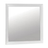 Royal Hampton Dresser Vanity Mirror, 38 Inch Square Frame, White Solid Wood - 2 of 4