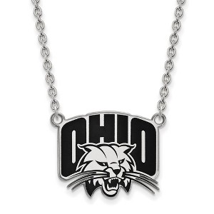 Black Bow Jewelry Sterling Silver Ohio Bobcats NCAA Necklace 18 Inch - 1 of 4