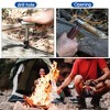 Bushcraft Hand Auger Wrench, Bushcraft Survival Tool Wood Auger Drill Manual Hole Maker W/Leather Case for Camping Outdoor Hiking Backpacking(Brown) - 3 of 4