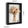 Americanflat 8.5x11 Shadow Box Frame in Black with Soft Linen Back - Composite Wood Frame with Shatter Resistant Glass for Wall and Tabletop - 2 Pack - 2 of 4