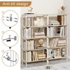 NicBex Bookcases for Living Room 5 Tier Large Bookcase Open Bookshelf Vintage Industrial Style Bookshelf with Metal Frame - 2 of 4