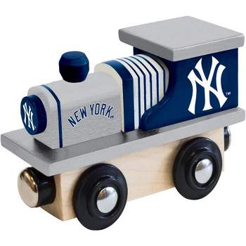 MasterPieces Officially Licensed MLB New York Yankees Wooden Toy Train Engine For Kids