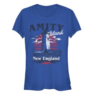 Juniors Womens Jaws Amity Island Tourist Lighthouse T-Shirt - 1 of 3