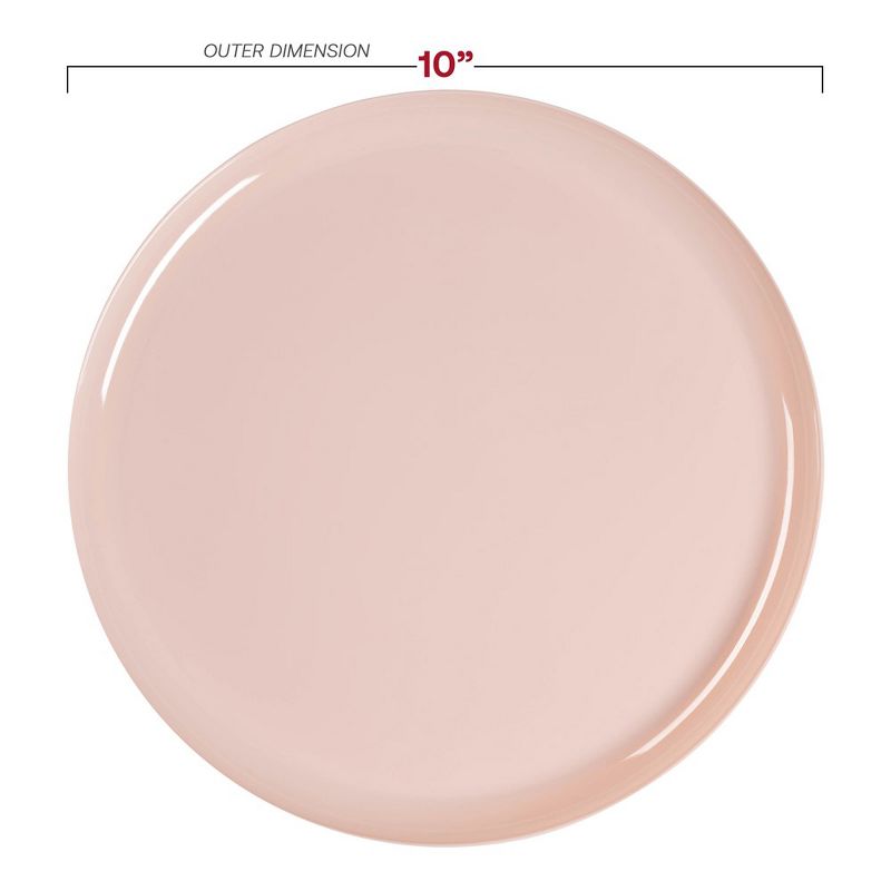 Smarty Had A Party Pink Flat Round Disposable Plastic Dinner Plates (10") (120 Plates), 3 of 7