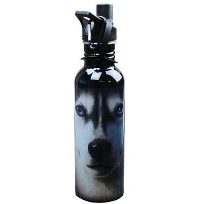 Just Funky The Mountain Siberian Husky Face Water Bottle