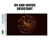 House Of The Dragon Bronze Targaryen Sigil Automotive Bumper Sticker - 2 of 4