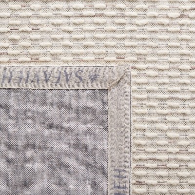 Blue Flat Woven Handmade Wool 6' x 9' Area Rug