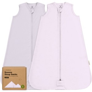 2-Pack Snooze Baby Sleep Sacks, Organic Cotton Wearable Blanket, Soft  Toddler Sleeping Bag, Smooth Zipper - 1 of 4