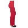 Rekkuna Women's Pull-On Straight Leg Dress Pants – Mid-Rise Office Slacks with Hidden Pocket and Flattering Fit - 2 of 4