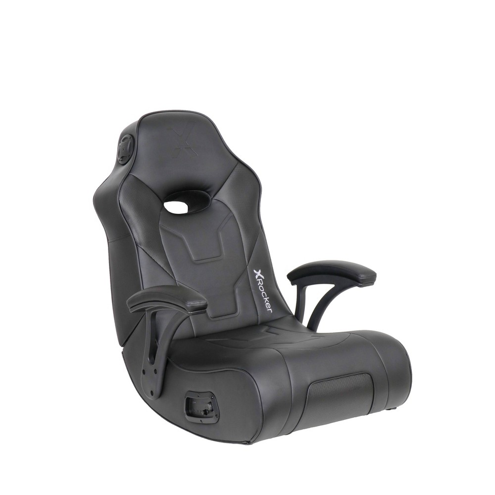 Photos - Computer Chair X Rocker G-Force Wired Audio Floor Rocker Gaming Chair with Subwoofer Black - X Roc 