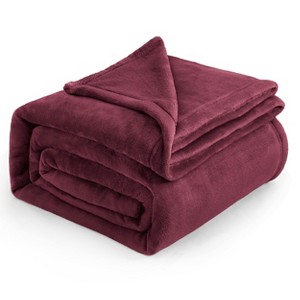 Bedsure | Flannel Blanket Solid 280GSM Soft Fuzzy Plush  Bed Blanket - 1 of 4