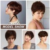 Jessie's Wig 4Inch Short Bob Wig With Bangs Synthetic Hair Brown Color 1 Pc/Pack - 2 of 4