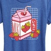 Women's - Instant Message - Strawberry Milk Short Sleeve Graphic T-Shirt - 2 of 4
