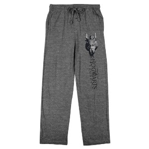 Hogwarts Legacy Graphron Men's Athletic Heather Sleep Pajama Pants - 1 of 4