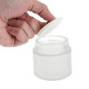 Unique Bargains Elegant Frosted Cream Glass Bottle for Bathroom 1 Pc - 3 of 4