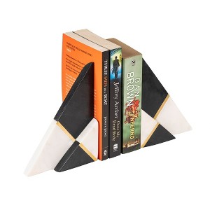 Kaavin Marble Bookends, Set of 2 - 1 of 4