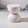 Moda Furnishings W15.75'' X D15.75'' X H17.72'' Magnesium Oxide Faux Marble Outdoor Side Table - 2 of 4