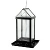 Audubon Modern Farmhouse Clear View House Feeder - Black - 3 of 3