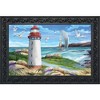 Coastal Lighthouse Summer Doormat Indoor Outdoor 30" x 18" Briarwood Lane - 2 of 4