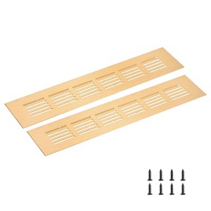 Unique Bargains Rectangle Ventilation Grille, Aluminum - 1 of 3