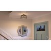 Urban Ambiance Luxury Vintage Ceiling Fixture,  10.25"H x 16"W,  Brushed Nickel Finish, UHP2732 - 2 of 4