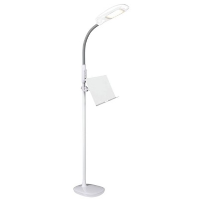 OttLite Floor Lamp with Wheelbase - White