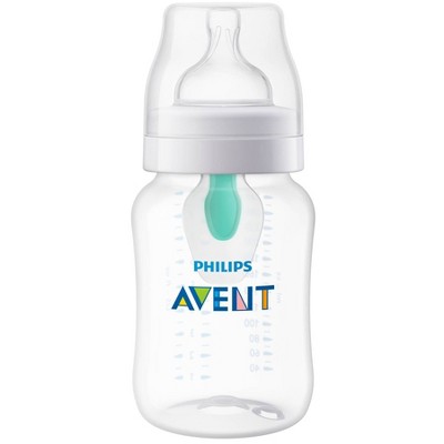Philips Avent Natural Baby Bottle With Natural Response Nipple, Clear, 9oz,  3 pack, SCY903/03