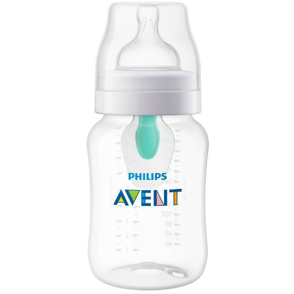 Philips Avent Anti-Colic Baby Bottle with AirFree Vent - Clear - 9oz -  84084511