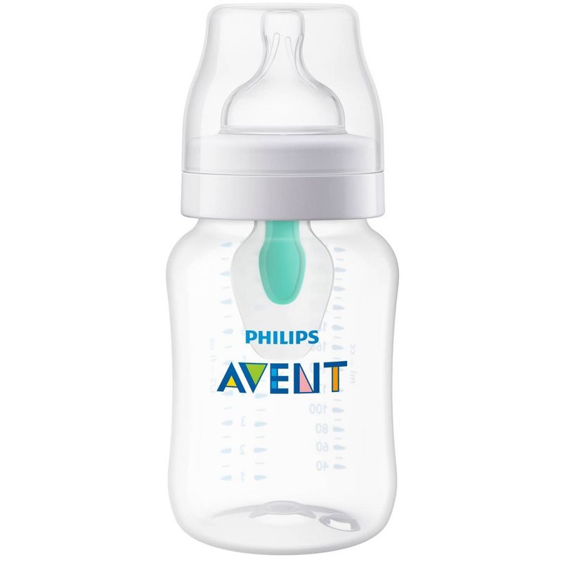 Philips Avent Anti-Colic Baby Bottle with AirFree Vent - Clear - 9oz, 1 of 18