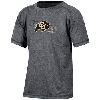 NCAA Colorado Buffaloes Boys' Gray Poly T-Shirt