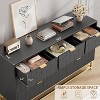 Nasitip 7 Drawer Dresser for Bedroom, Modern Wide Chest with Gold Handles & Legs, Storage Cabinet for Living Room - 3 of 4