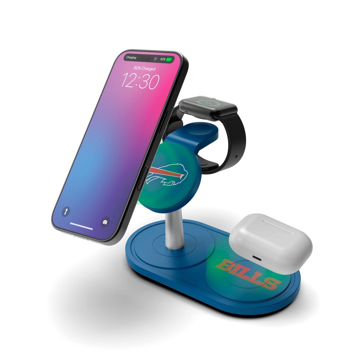 SOAR NFL 3-in-1 Wireless Charging Station- Buffalo Bills - thumbnail 2