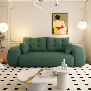 NicBex Human Dog Bed Foldable Sofa Bed Loveseat Couch with Pillows,Upholstered Futon Sofa for Living Room,Bedroom - 1 of 4
