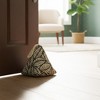 Evideco French Home Goods Jungle Print Cotton Weighted Door Stop – 2.3 lbs, Decorative & Functional with Handle, Available in White & Black - 2 of 4