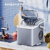 ZAFRO Countertop Ice Maker, 26 lbs in 24Hrs, 9 Ice Cubes Ready in 6 Mins, Portable Ice Machine with Self-Cleaning,2 Sizes of Bullet Ice,Grey - 4 of 4