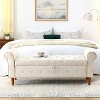 Grungis Storage Benches with Rolled Arm Design,Tufted Upholstered Storage Ottoman,Storage Ottoman Bench for Living Room,Bedroom - 2 of 4
