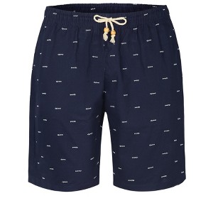 Lars Amadeus Men's Summer Swim Elastic Waistband Drawstring Pockets Patterned Beach Board Shorts - 1 of 4