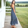 Anna-Kaci Women's Adjustable Spaghetti Strap Sleeveless Boho Lace Maxi Dress for Everyday Look - 2 of 4