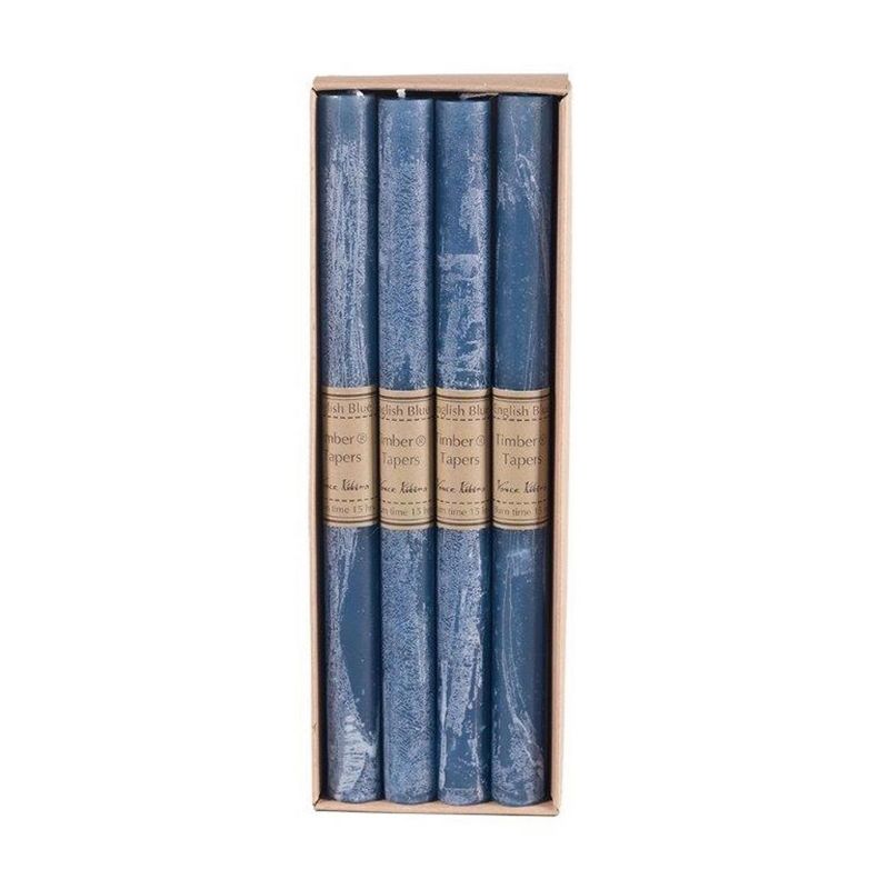Northlight Traditional Wax Taper Candle Box - 12" - Blue - Pack of 4, 1 of 2