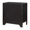 Crosby Contemporary 3 Rounded Edged Door Storage Chest Burnished Black - Treasure Trove: Pine & MDF, No Assembly Required - 4 of 4