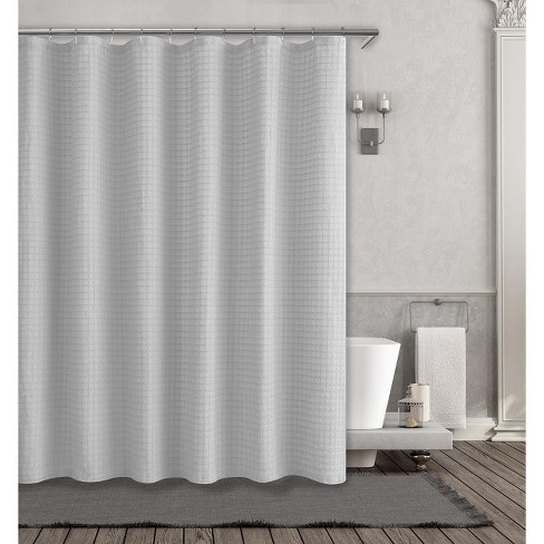 Kate Aurora Spa Collection Modern Waffle Fabric Shower Curtain ...