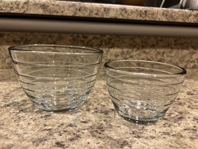 2pc (1 Cup & 2 Cup) Glass Prep Bowl Set with Measurement Lines Clear -  Figmint™
