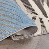 World Rug Gallery Evora Palm Frond Indoor/Outdoor Area Rug - 3 of 4
