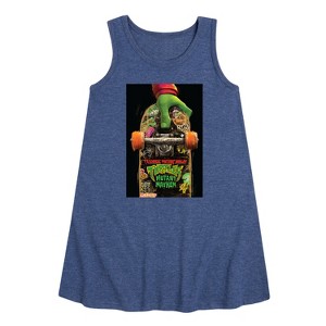 - Teenage Mutant Ninja Turtles - Mutant Mayhem Graphic Sleeveless Aline Dress - 1 of 4