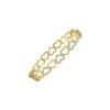 Junior Jewels 14K Gold Over Brass Cubic Zirconia Hearts Bangle Bracelet - 3 of 3
