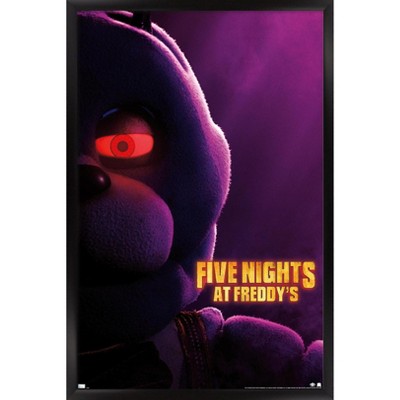 Trends International Five Nights At Freddy's Movie - Freddy One Sheet  Framed Wall Poster Prints Black Framed Version 14.725 X 22.375 : Target