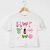 Simply Sage Market Golf Icons Coquette Boxy Crop Top - 3 of 4